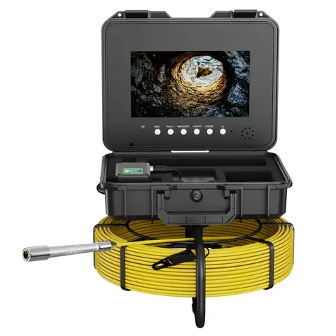 로케이터 미터 카운터가 있는 하수관 검사 카메라 10