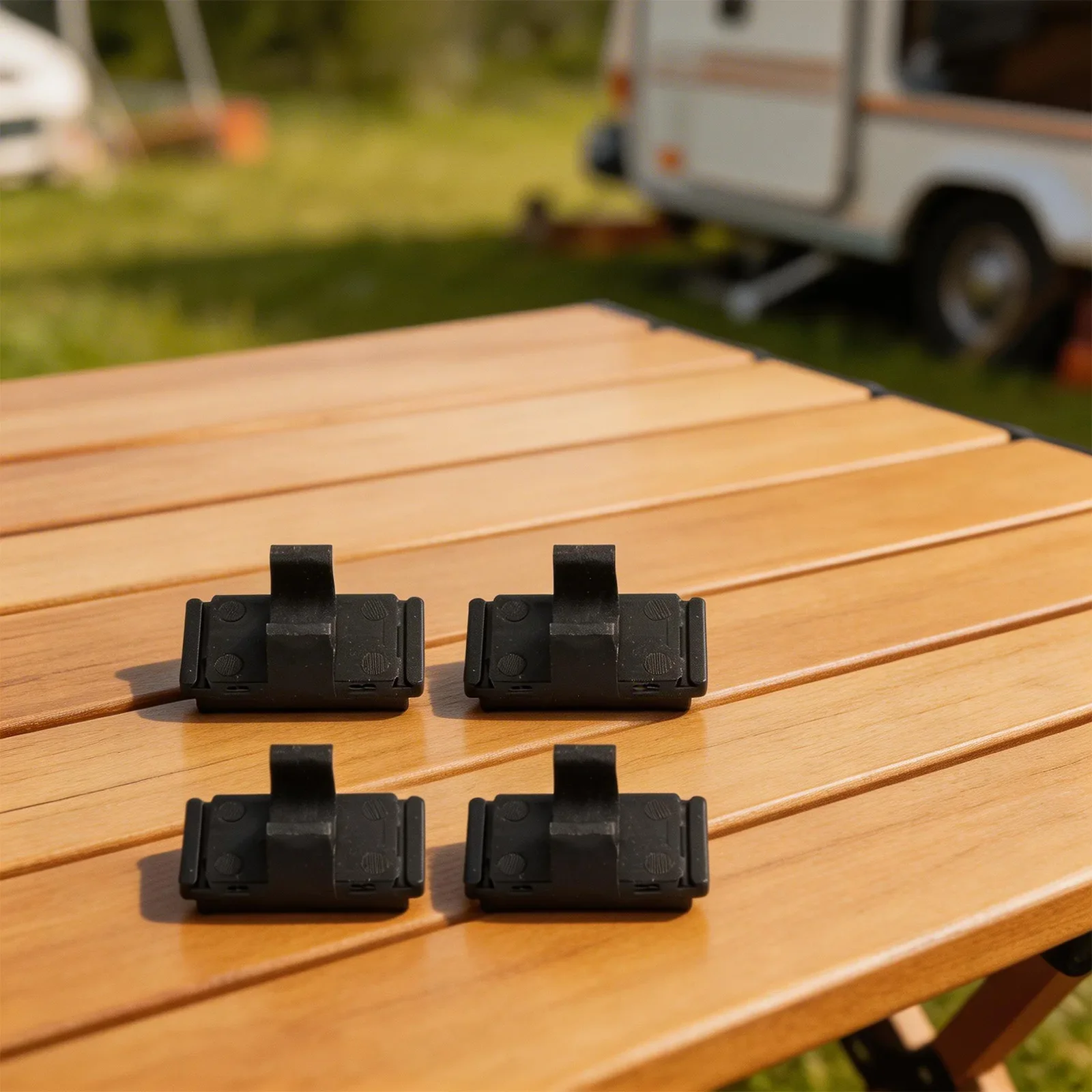 Black Trolley Slide Clamp Designed For Round Tubes Durability For Outdoor Use Easy Installation Design Lightweight At 10g