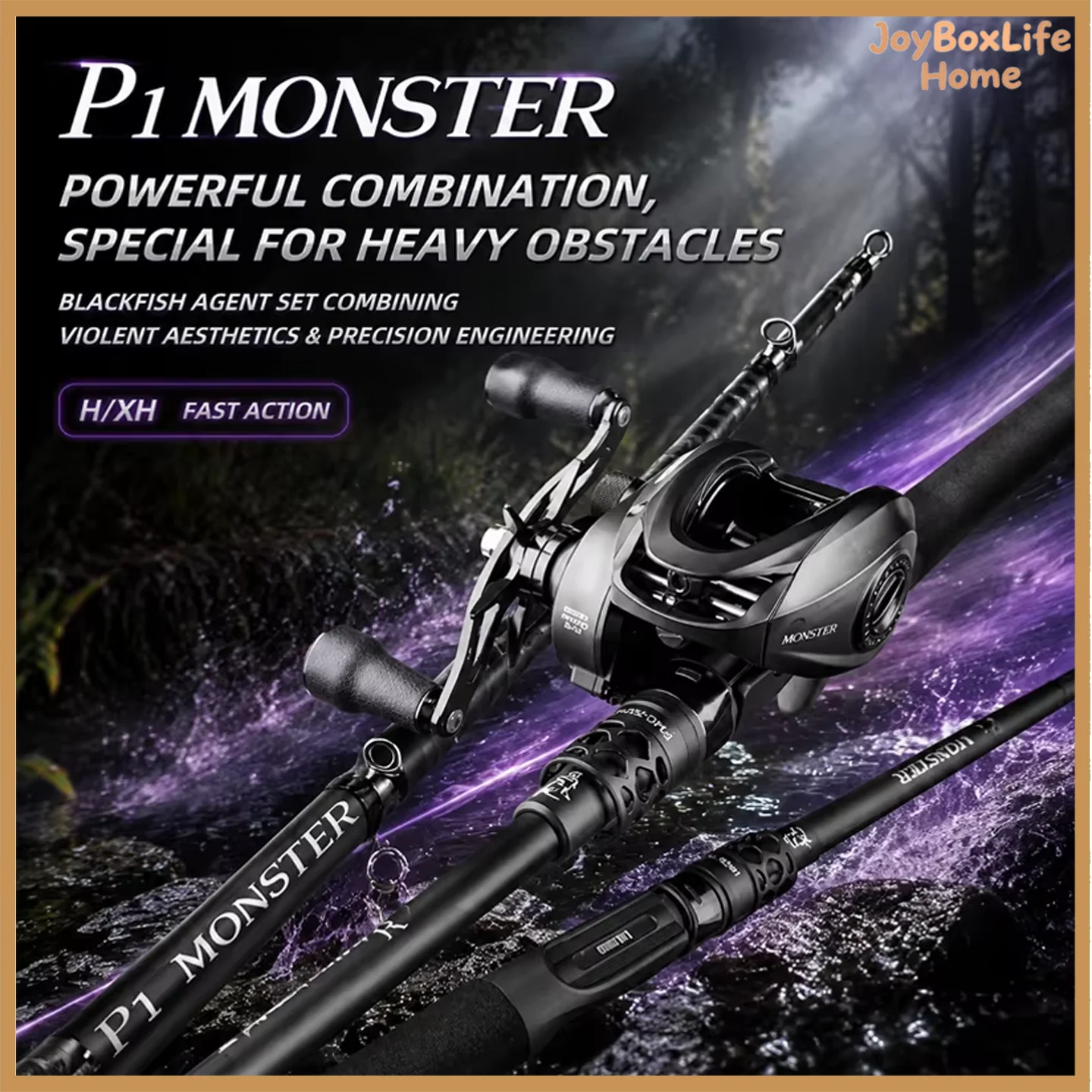 Takuma P1 Monster Lure Rod Ultralight 30T High Density Carbon Fiber Heavy Duty Big Game Fishing Rod For Beginner Anglers