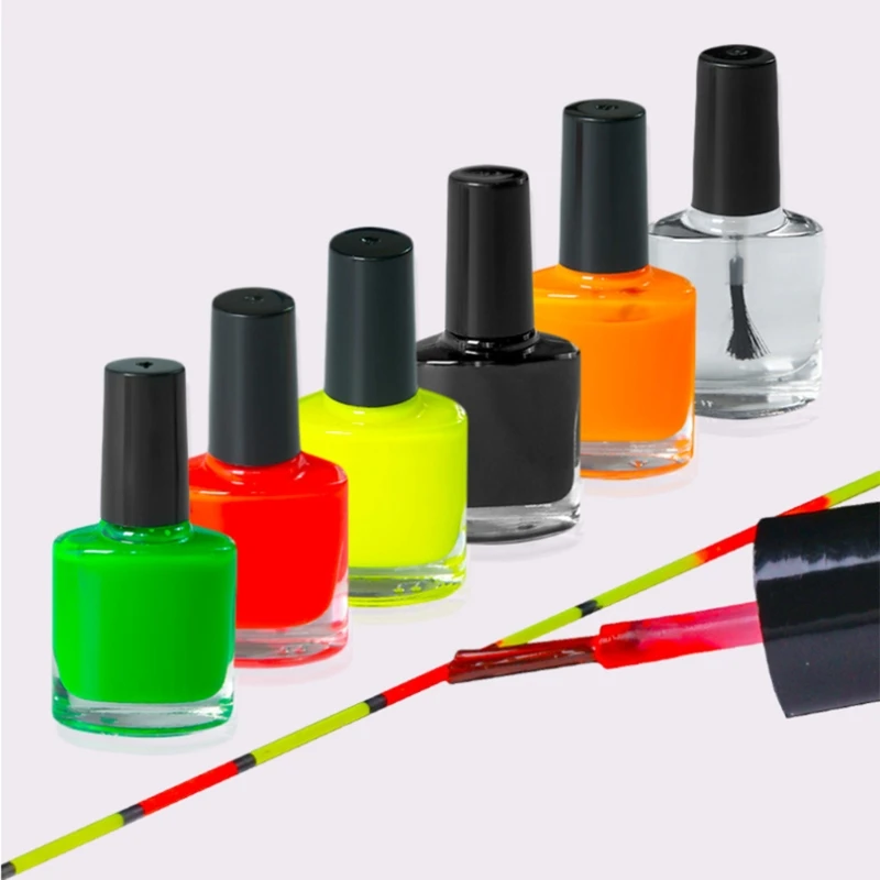 Pływaki wędkarskie DIY farba fluorescencyjna malowanie ogona Craft pływaki wędkarskie akcesoria wędkarskie wizualny ogon boi