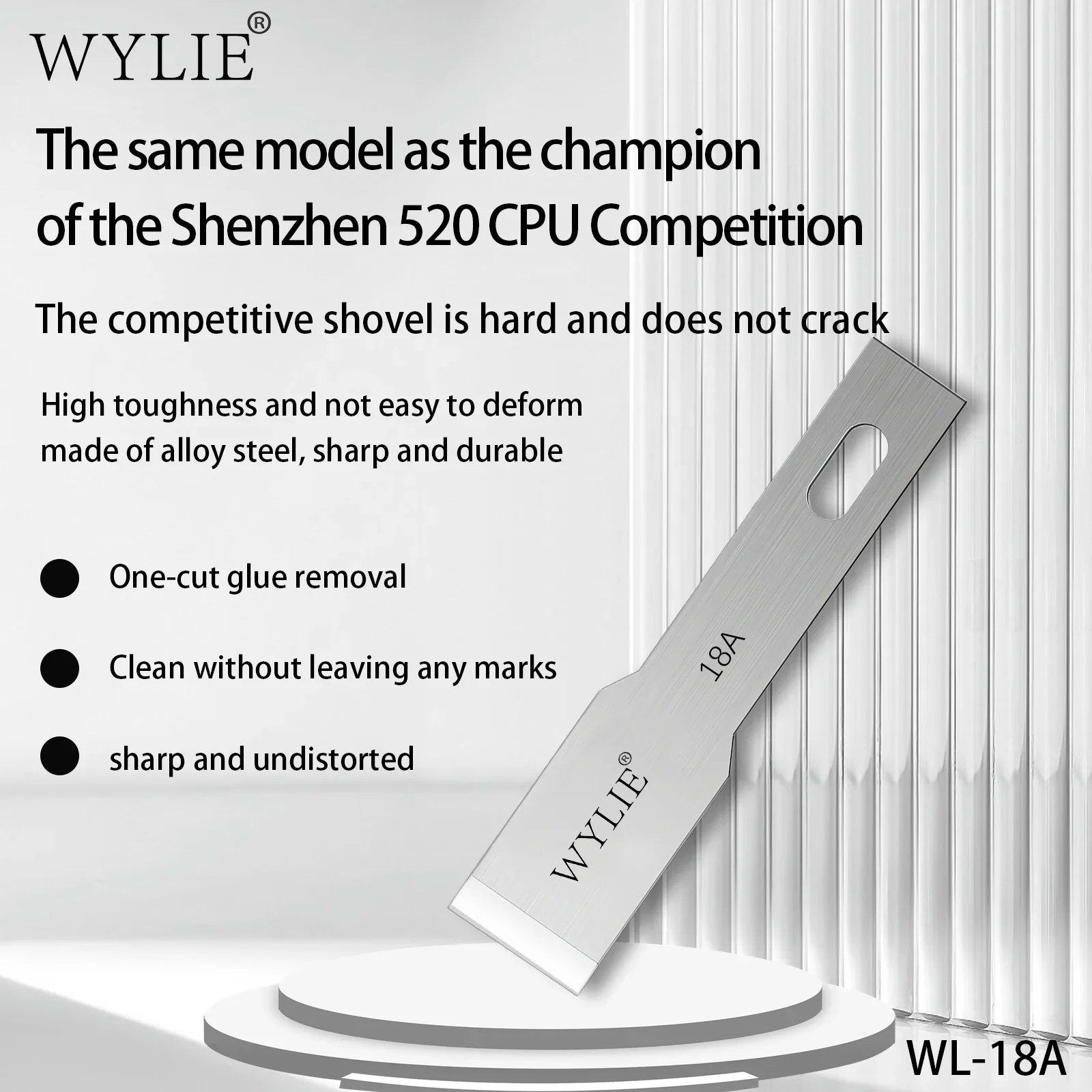 เครื่องมือลอกกาว WYLIE WL-18A สำหรับซ่อมโทรศัพท์มือถือ ลอกกาว CPU ฝาหลังกระจก ชิป จำนวน 200 ชิ้น