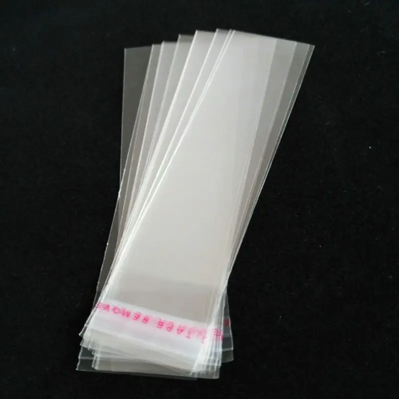 TETP 6cm Width Opp Plastic Bags Long Small Accessories Pen Necklace Gift Packaging Bags for Business Supplies Pouch Wholesale