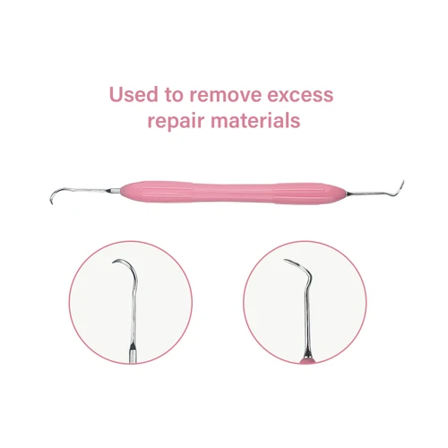 Imagen 2 del producto Espátula compuesta Dental, instrumento de relleno de resina, espátula de restauración estética para odontología, cuchillo, herramientas de dentista de doble cabezal