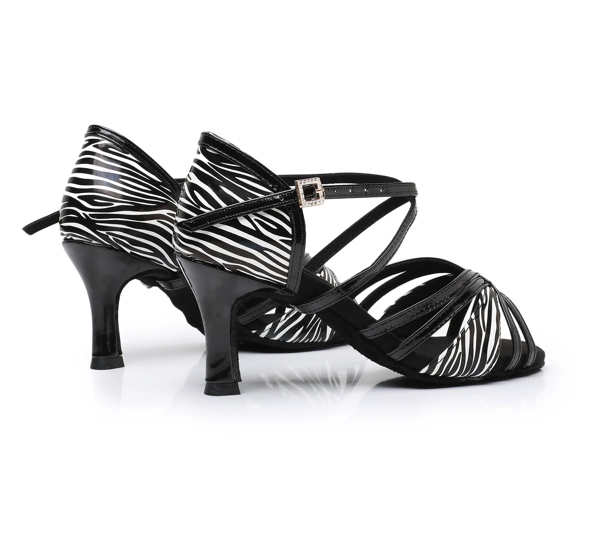 Nova chegada das mulheres verão sapatos de dança latina sola macia sapatos de dança de salão tênis prática indoor sandálias de salto médio