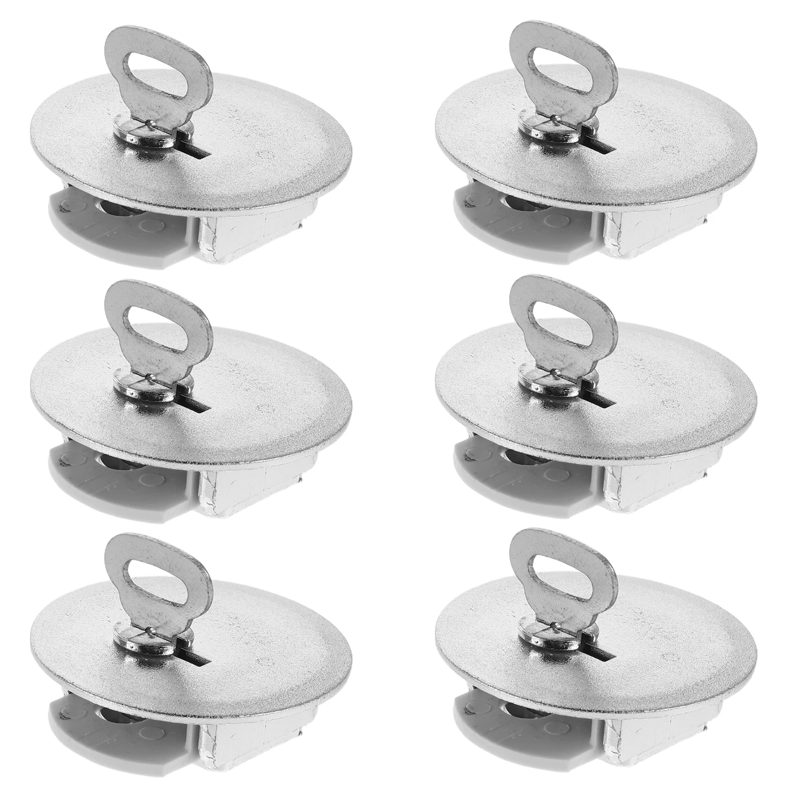 

6Pcs Money Saving Jar Stoppers Lockable Plug with Key Bottom Cap for Piggy Bank Cover Storage Box Replacement Box Plugs