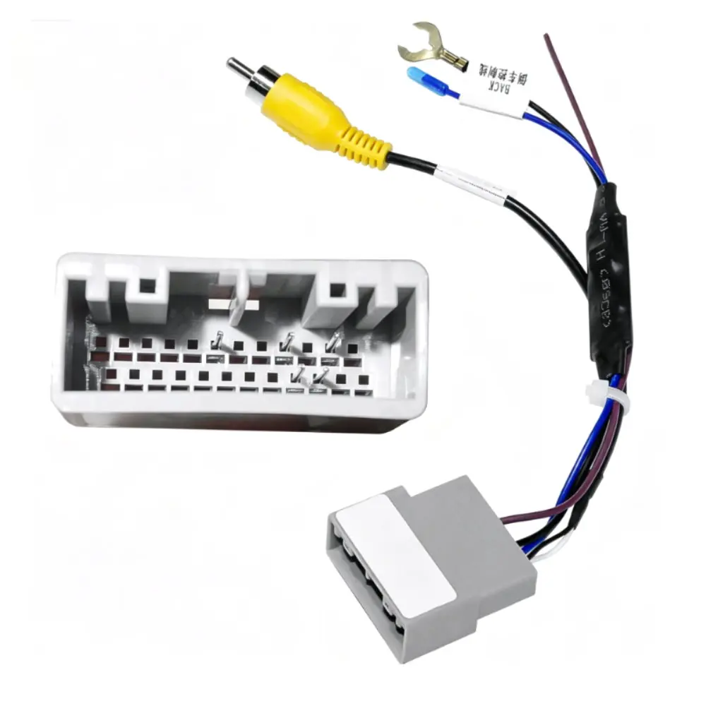 24 Pins Adapter Car Video Input Wire RCA Cable Harness For Honda Crider CITY Jazz CR-V HR-V XR-V CRV HRV XRV Vezel OEM Camera