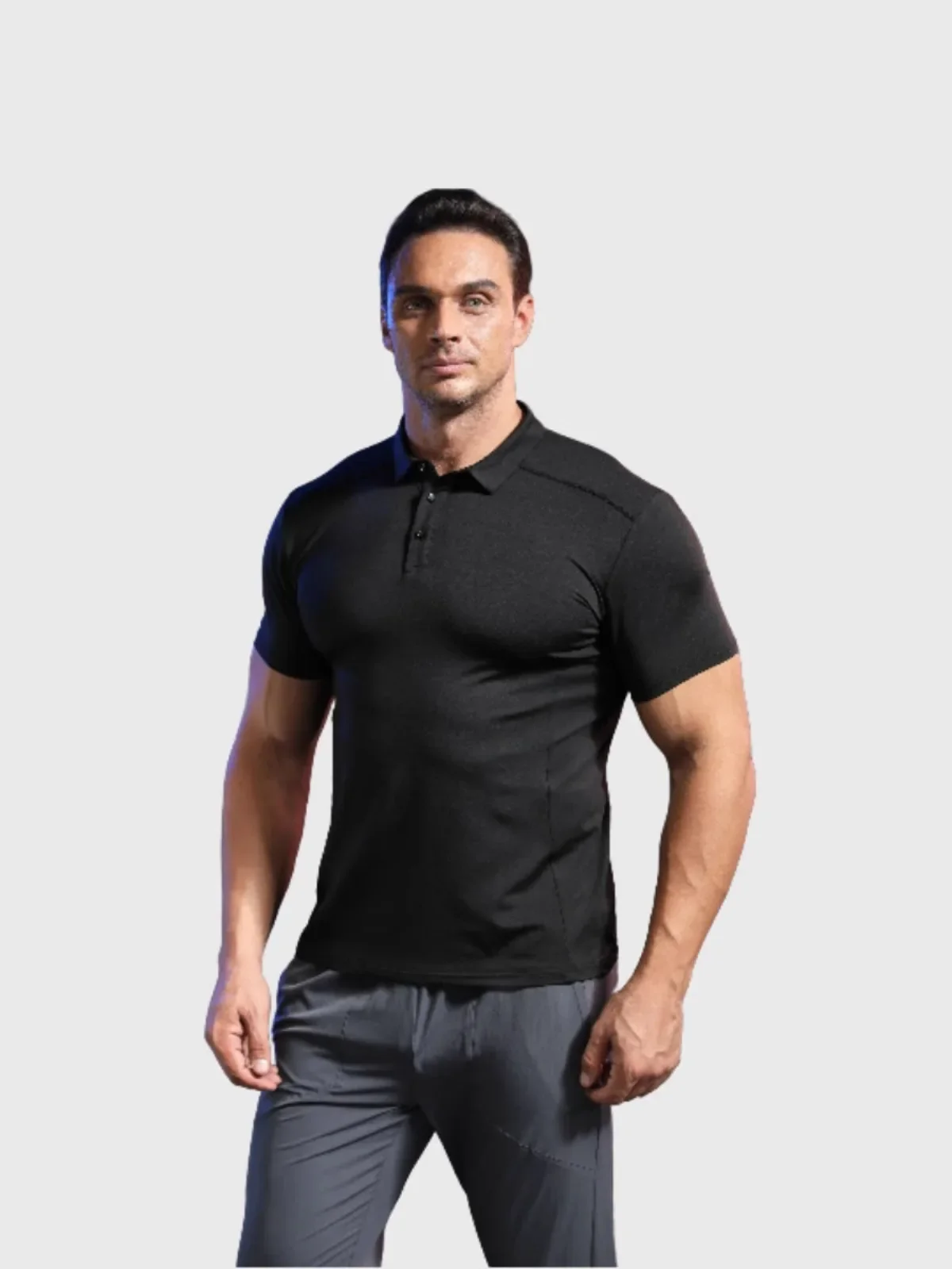 2024 Mannen Sport Training Ijs Zijde Zomer Polo Rits T-Shirt Korte Mouw Mannelijke Casual Snel Droog Gym Hardloopfitness Slanke Kleding