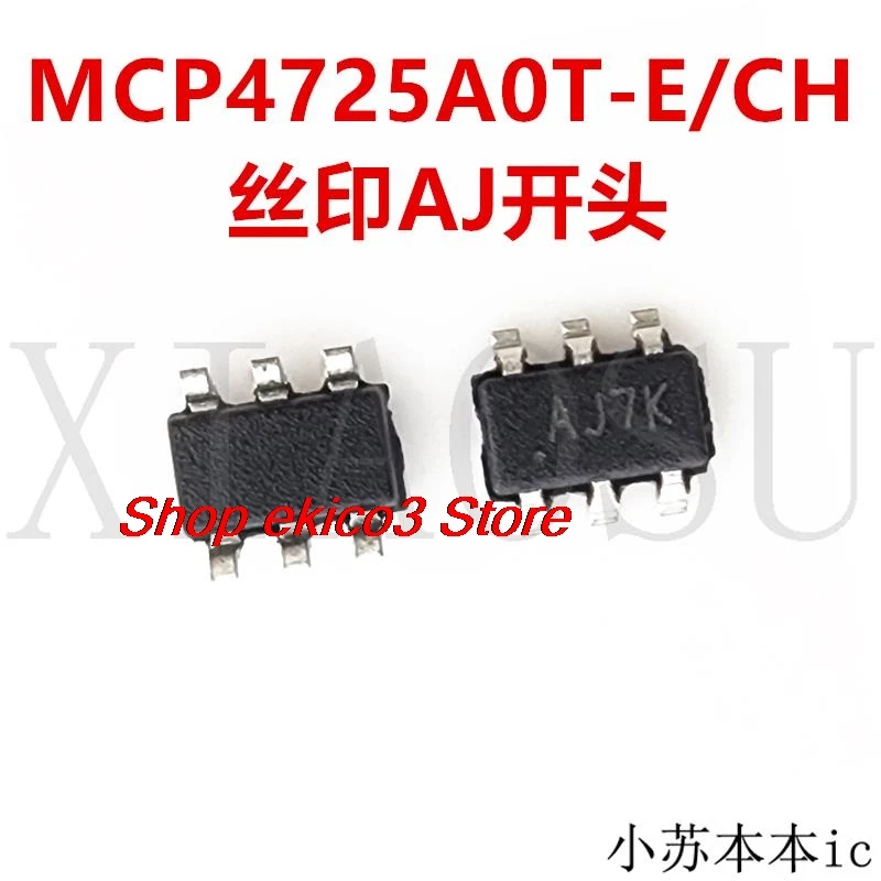 original Stock   MCP4725A0T-E/CH SOT23-6 AJ**  IC