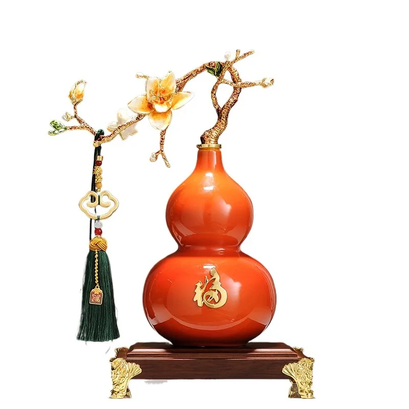 For Magnolia Gourd Ornament Living Room Entrance Bogu Frame Decoration Office