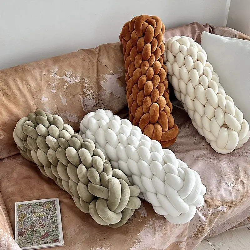 Colorful Twisted Sofa Pillow, Nordic Office Nap Plush Massage Pillow, Home Bedroom Living Room Decoration Pillow Cushion