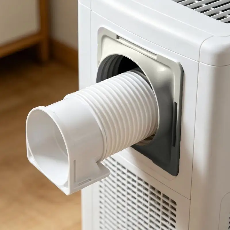 J6PE Air Conditioner Hose Tube Connector Square Duct Plastic Extender for Portable
