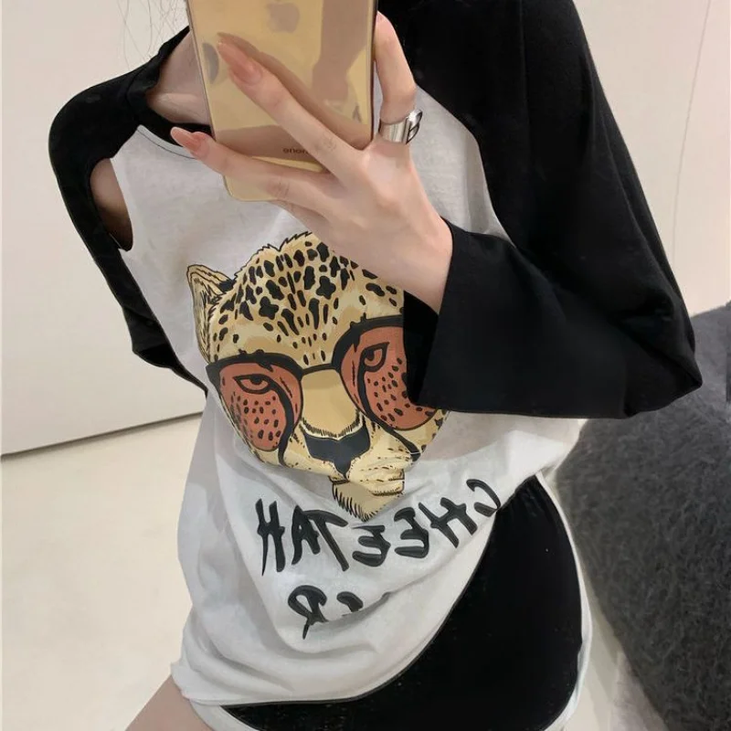 

Anime Clothing Manga Women's Top Long Sleeve Tees Cartoon with Print Grunge T-shirt Woman Graphic Pulovers Tall Youth Xxl Kpop O