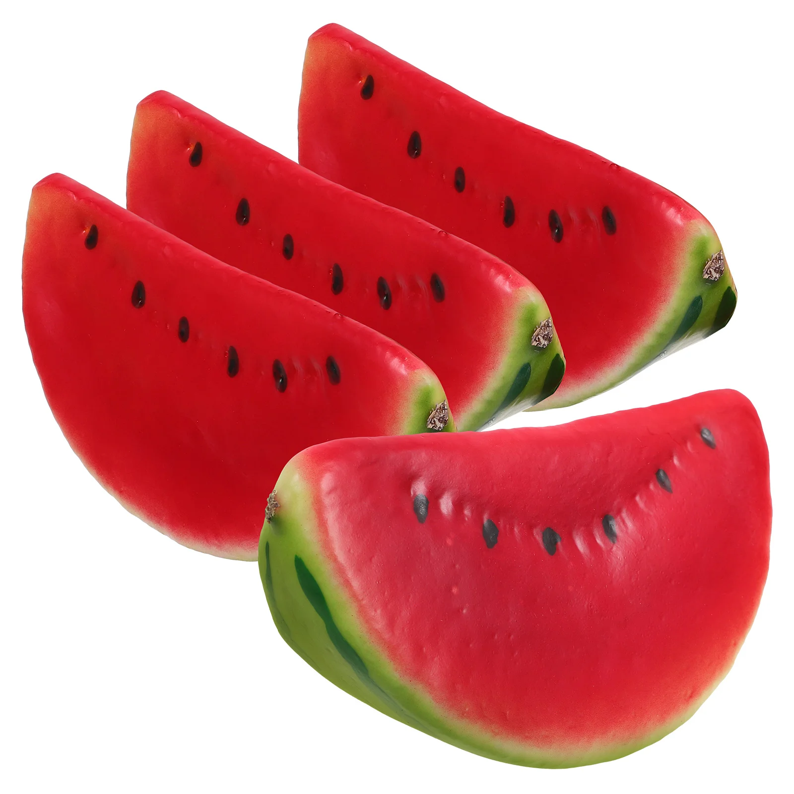 

4 Pcs Simulated Watermelon Model Slices Models Ornament Fake Fruit Realistic Foam