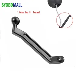 17mm Aluminum Alloy Ball Head Rearview Mirror Bracket Base Support for Motorcycle Electric Car Mobile Phone Bracket Accessories