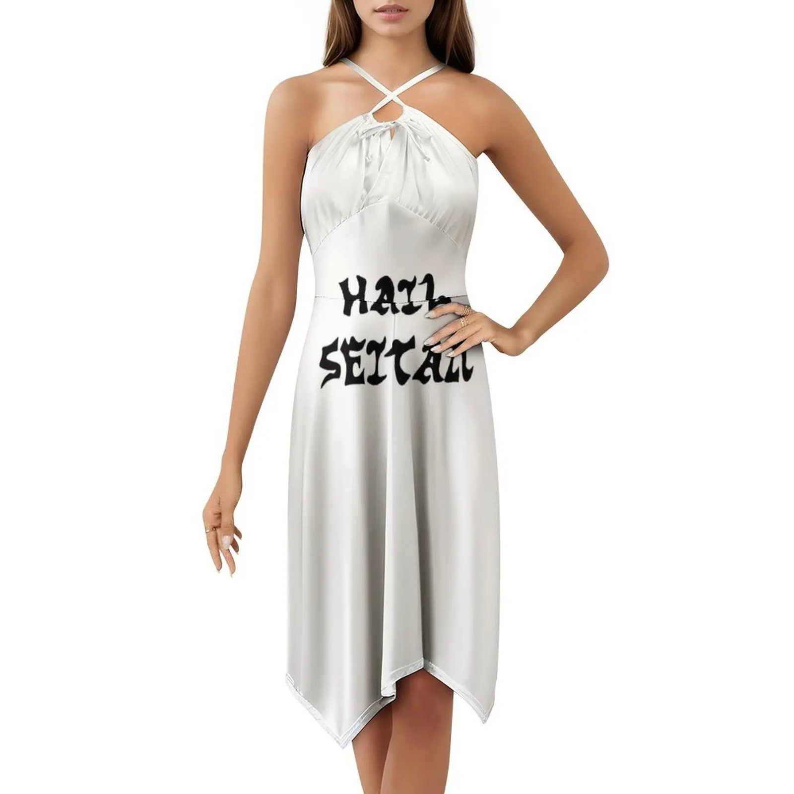 فستان حفلات نسائي من Hail Seitan ملابس خروج عصرية مطبوعة ملابس النادي للإناث Seitan Hail Hail Seitan Tofu نباتي أنثى #5