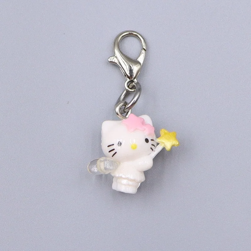 Hello Kitty Cute Anime Keychain Pendant Bag Zipper Phone Chain Decorative Cake Pendant Anime Kawaii Female Accessories Gift
