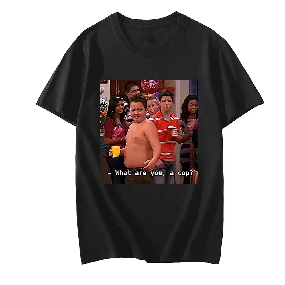 Gibby Singing ICarly Men Women  Rapper Camisetas T Shirt Summer Fashion Loose Funny Hip Hop Short-sleev Print O-neck Tops