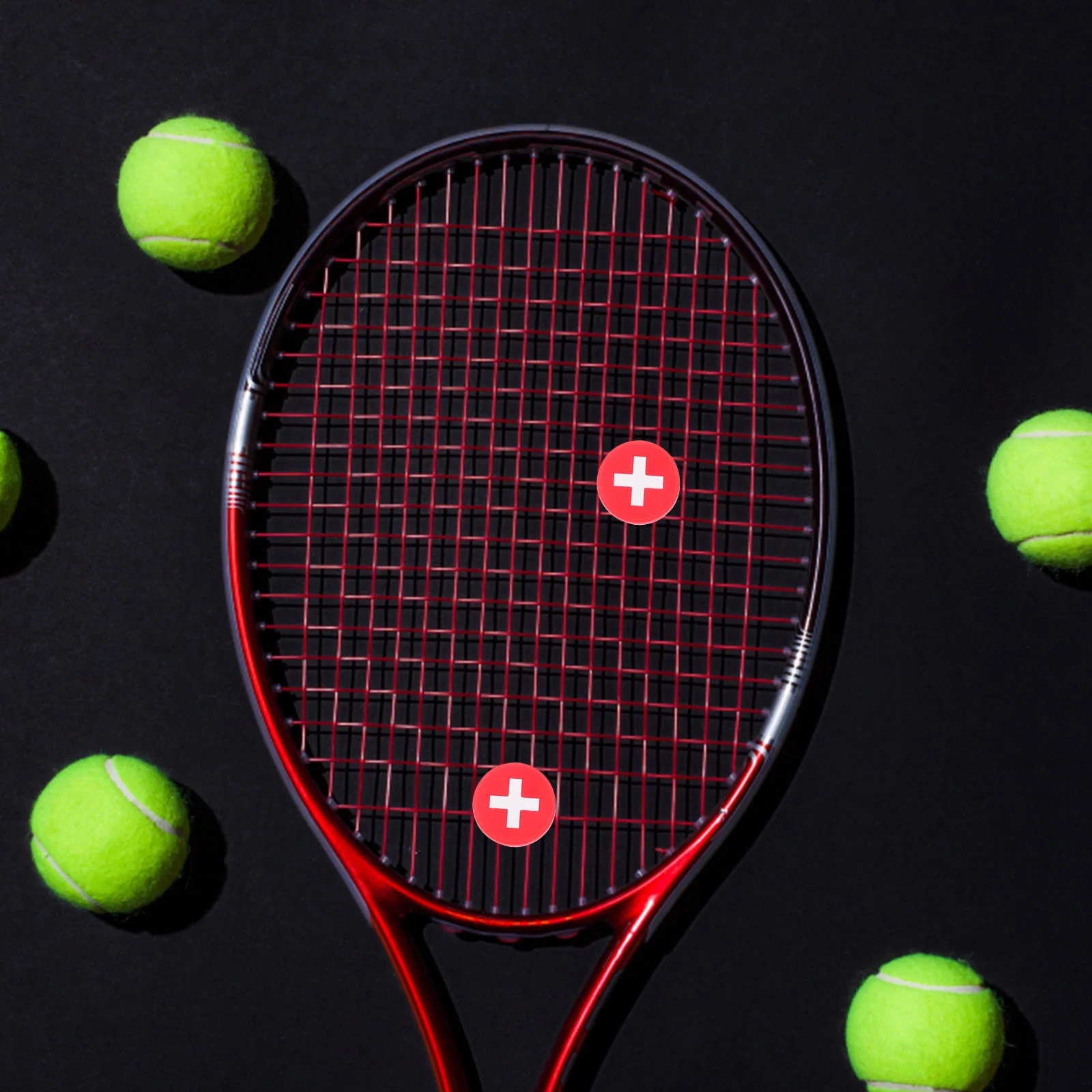 5 قطعة مضرب تنس العلم الوطني المخمدات سيليكون امتصاص الاهتزاز تقليل الصدمات اكسسوارات التنس المرطب للمضرب #1