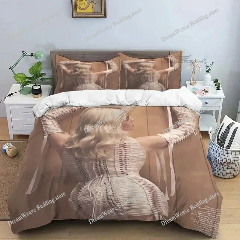 Bedding Decor 3D Print Popular Star B-E Singer Bedding Set Duvet Cover Bed Set Quilt Cover Pillowcase Comforter King Queen Size