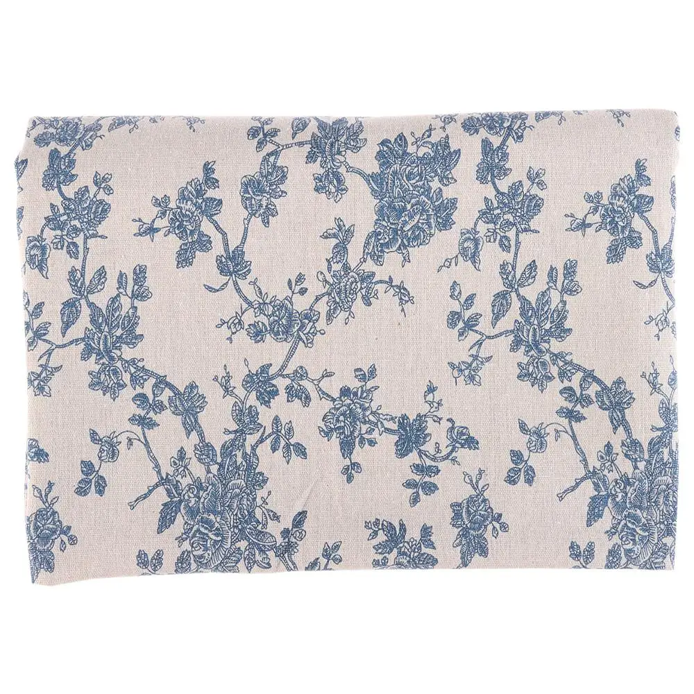 Cotton Small Round Table Cloth Blue Circle/Square Table Cloth 150/120/140*140/140*180/140*200 CM Floral Tablecloth Home