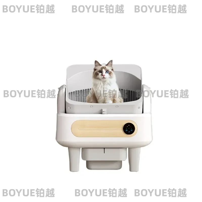 Smart Automatic Cat Litter Box Self Cleaning Electric Waste Removal Infrared Sensor Anti Pinch Deodorizing Toilet for Pets