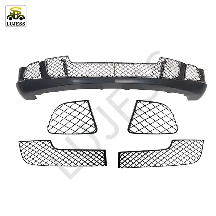 For Bentley Bodykit Front Bumper Continental GT GTC 2014 2015 2016 2017 6.0 Front Bumper With Black Chrome Grille Meshs