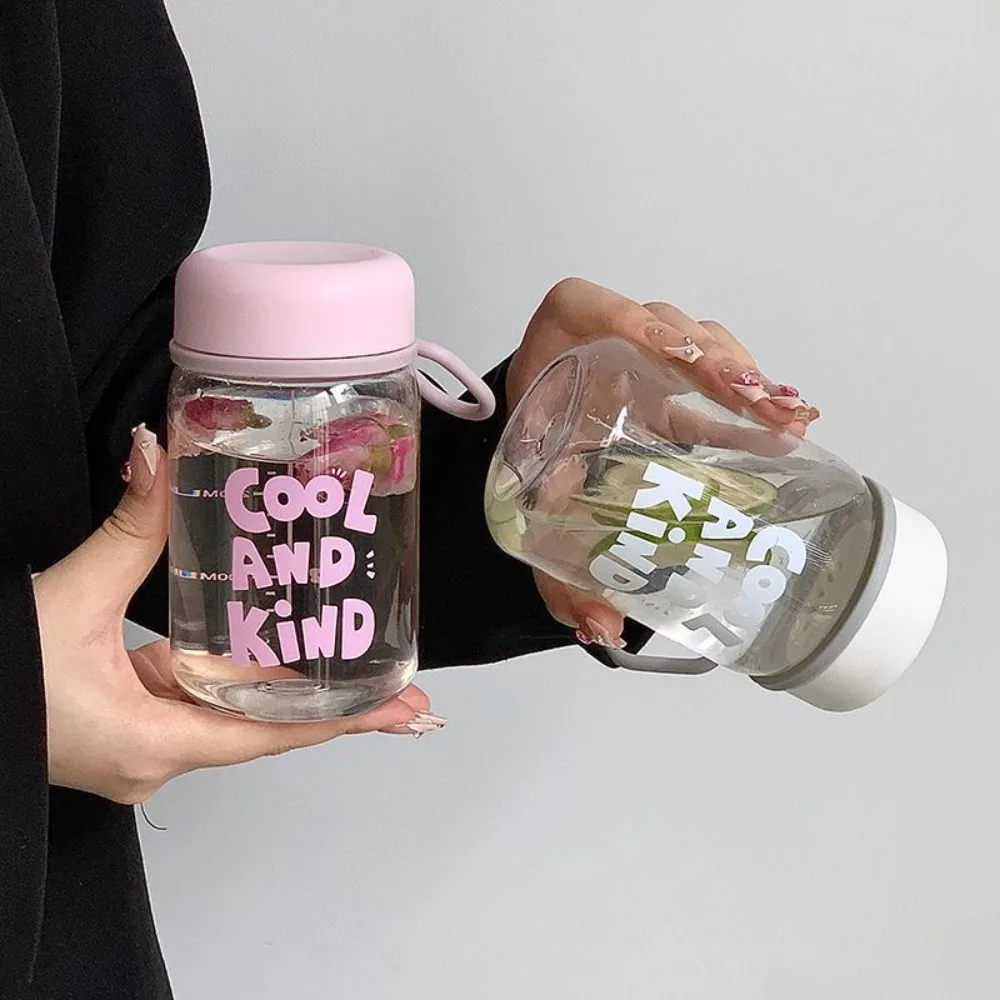 INS Transparent Student Wasser Tasse Mit Lanyard Große Kapazität Sport Wasser Tasse Kunststoff Trinkbecher Outdoor Sport