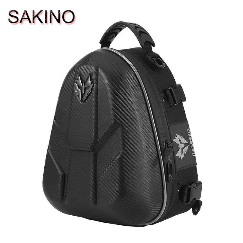 

New 18-24L Carbon Fiber Motorcycle Tail Bag Waterproof Motorbike Rear Back Seat Bag Moto Helmet Travel Bag Rider Backpack