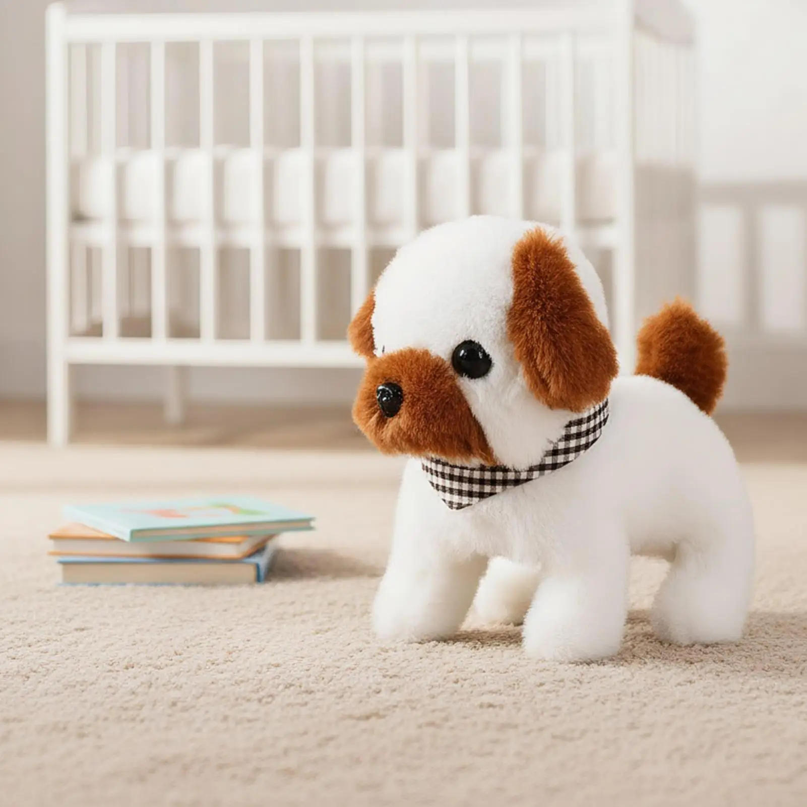 Simulated plush electronic dog, robotic dog Electric Walking Barking Cute Pet electric puppy toy, holiday gift