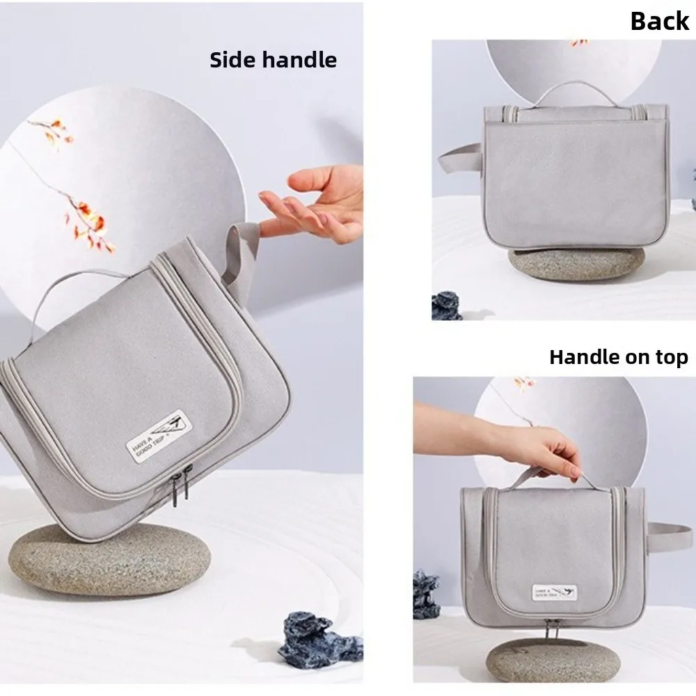 

Складная подвесная косметичка с многослойным разделением для сухих и влажных вещей, дорожная сумка для макияжа из полиэстера, вместительная дорожная сумка для туалетных принадлежностей