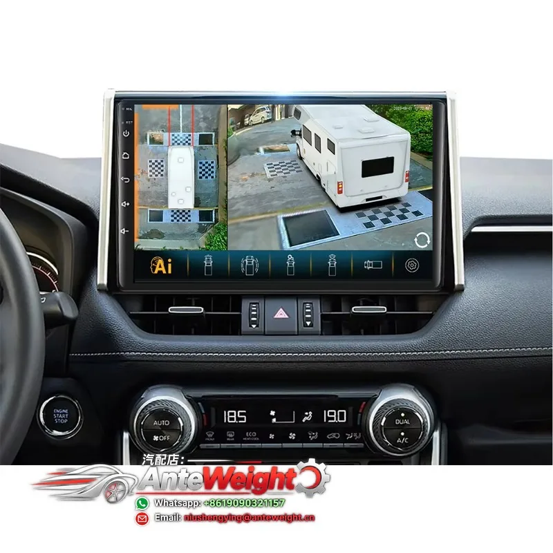 Super Night Vision 3D 1080P 360 AI Car Camera Around View System for Motorhome RV Car Reversing Aid
