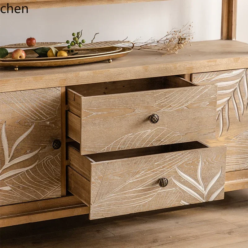 Y16- makes old dining side tea cabinets, small apartment porch, homestay model room storage lockers