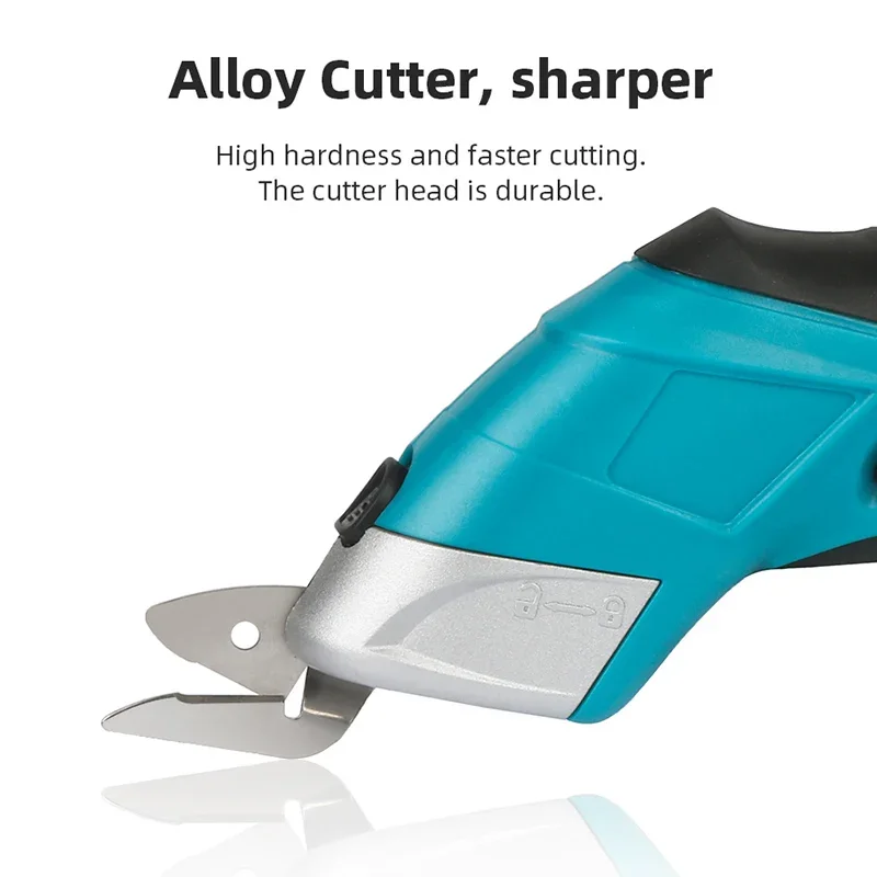 USB Cordless Electric Scissors Cloth Cut Machine Rechargeable Leather Sewing Tailor Scissor Portable Hand Tool With 2PCS Blade