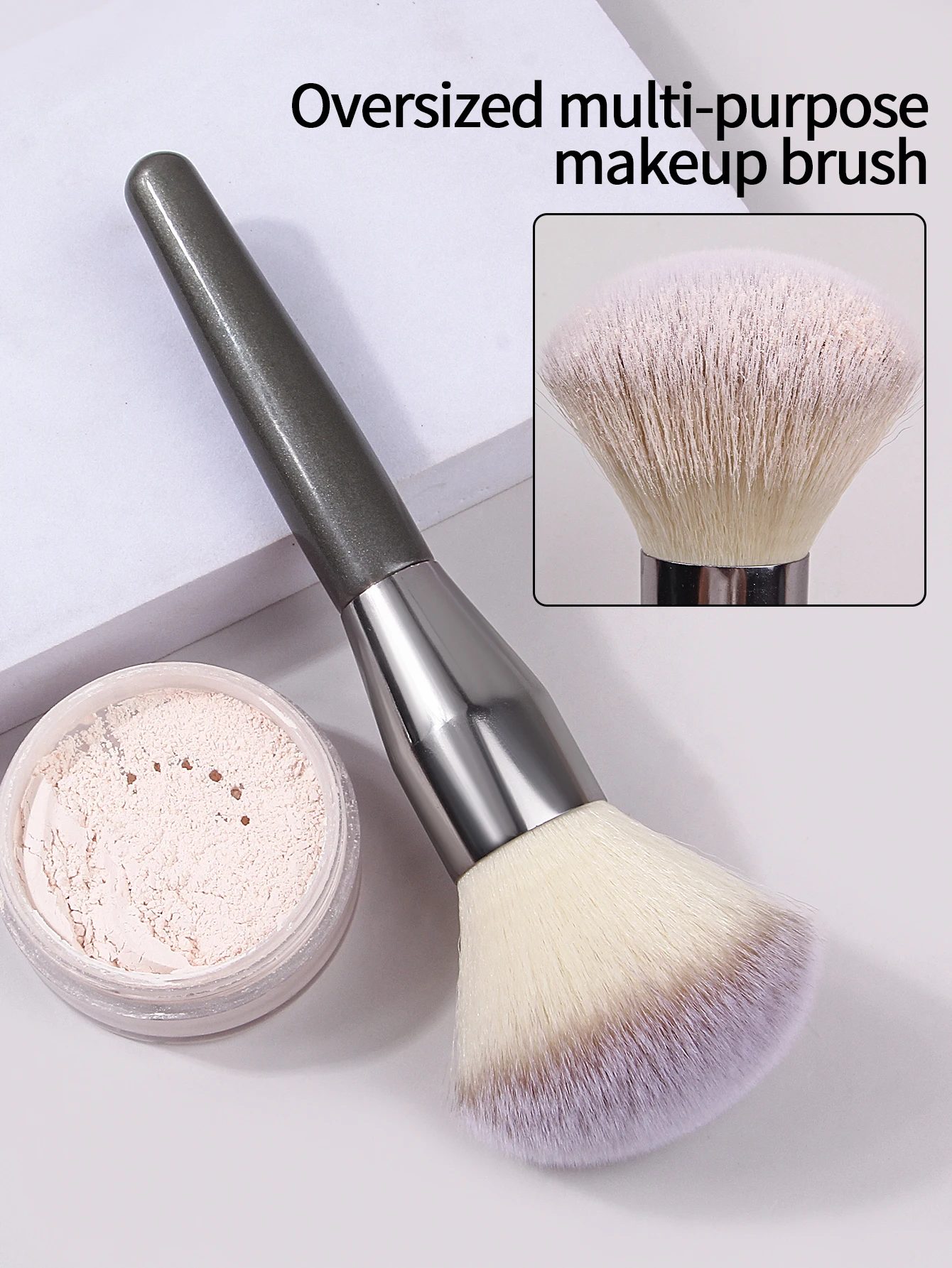 1pcs ultra large loose powder brush, high-end multifunctional setting brush for facial makeup, soft makeup brush tool