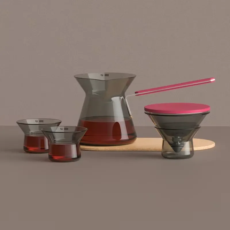 Modern Simple Glass Teapot Set Portable Black Tea Brewing Separation Pot High-end Household Gift Box New Design for Daily Use