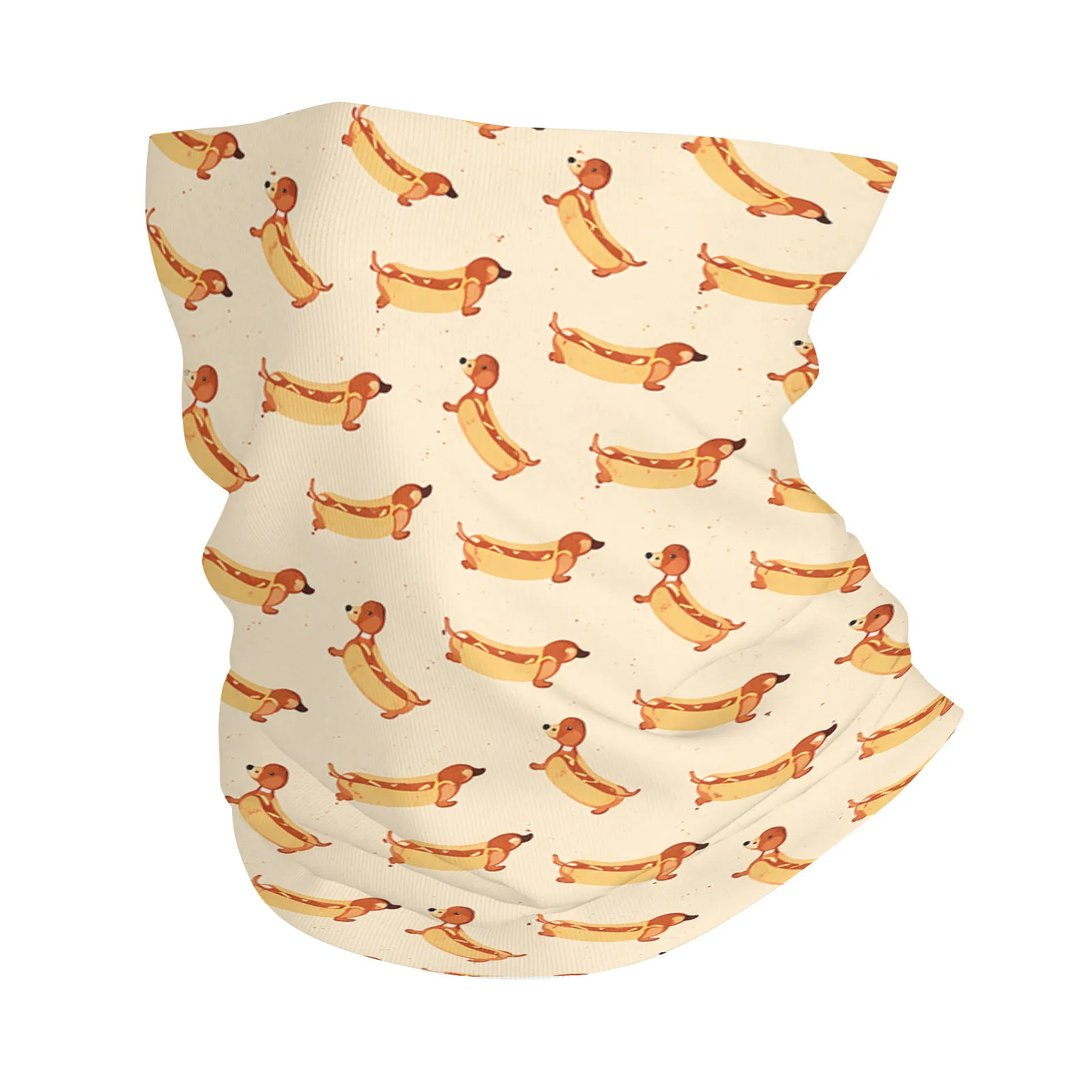 

1pc Unisex Printed Scarf | Dachshunds, Repetition Playful, Cartoonish All Season Bandana Fashion Scarf Multifunctional