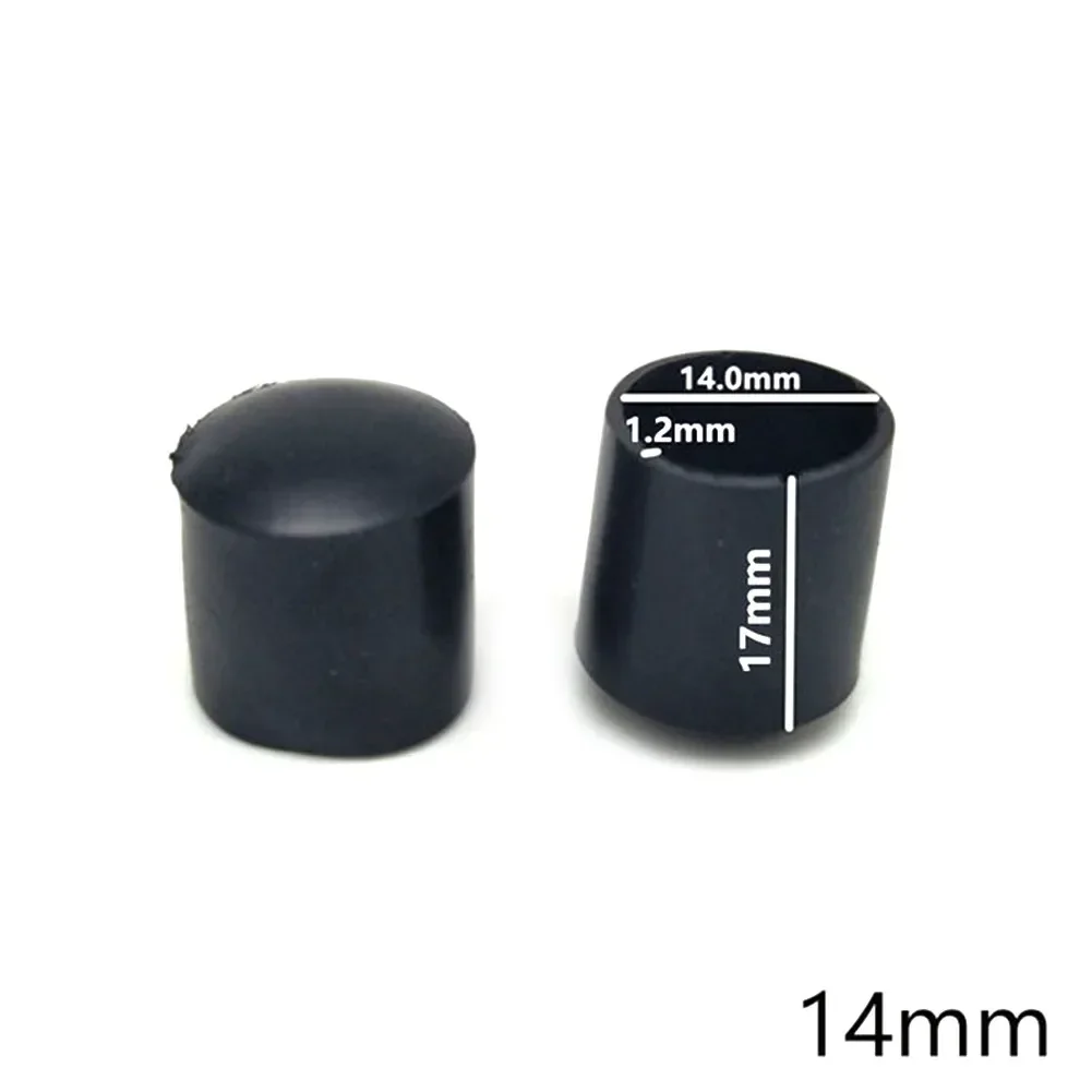 Living Room Chair Leg Cap Table Feet Protector 20pcs Accessories Anti Scratch Anti-Slip Black Covers Ferrules Furniture