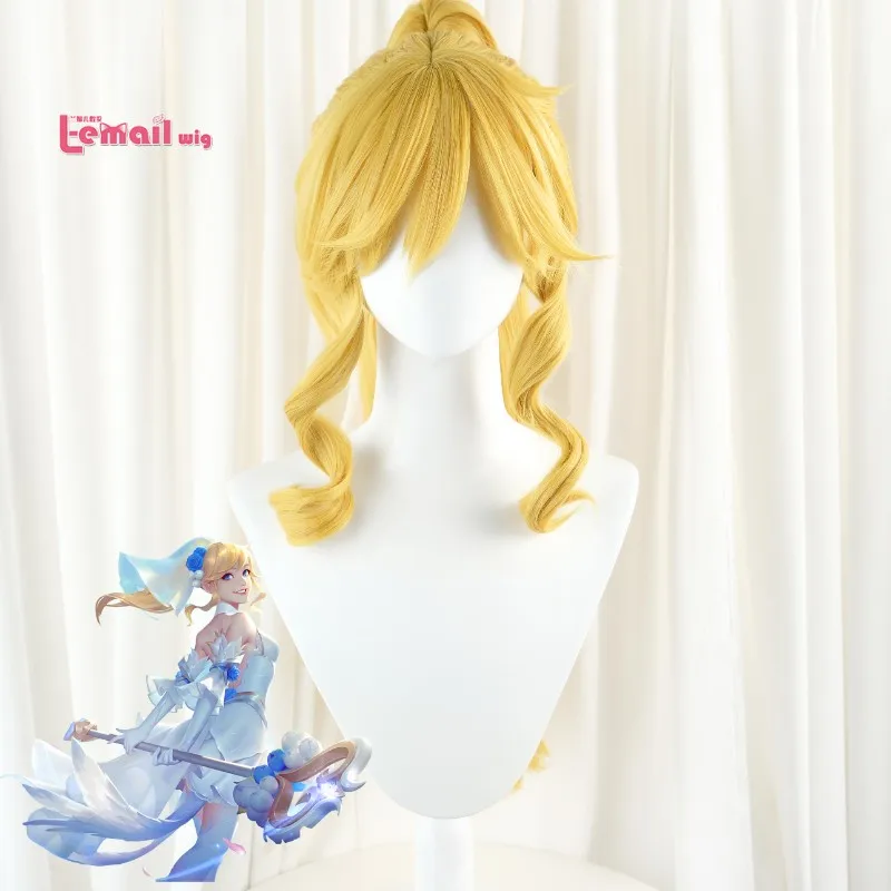

Парик L-email wig LOL Crystal Rose Lux для косплея, термостойкий синтетический парик Luxanna для Хэллоуина