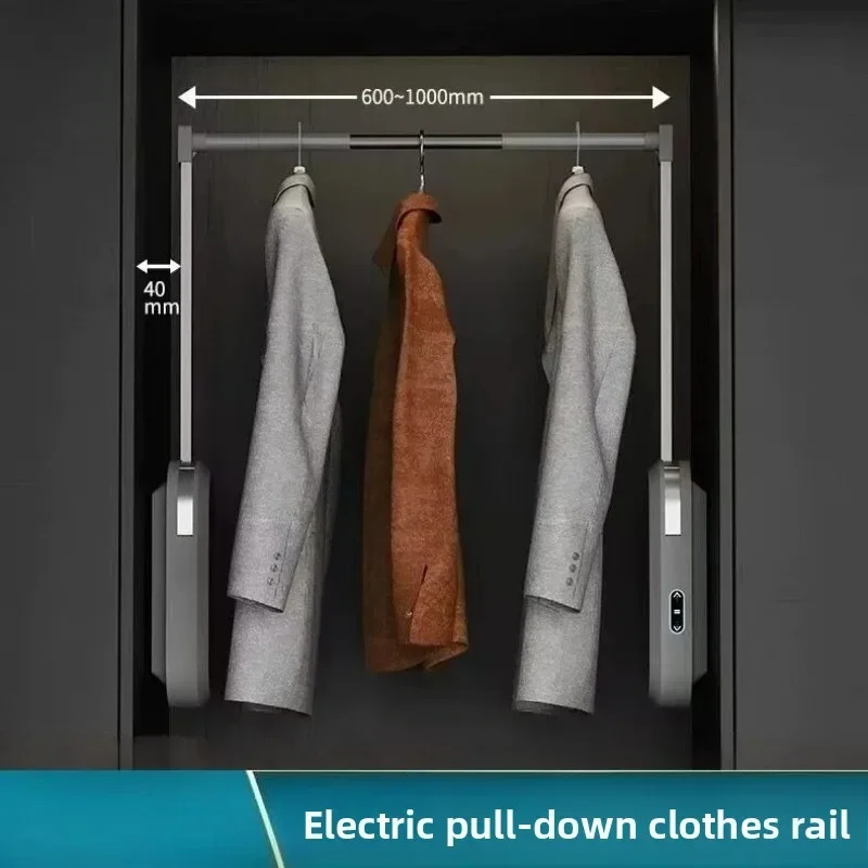 

Cloakroom Intelligent Electric Lift and Drop Clothes Rod Voice Remote Control Clothes Hanger