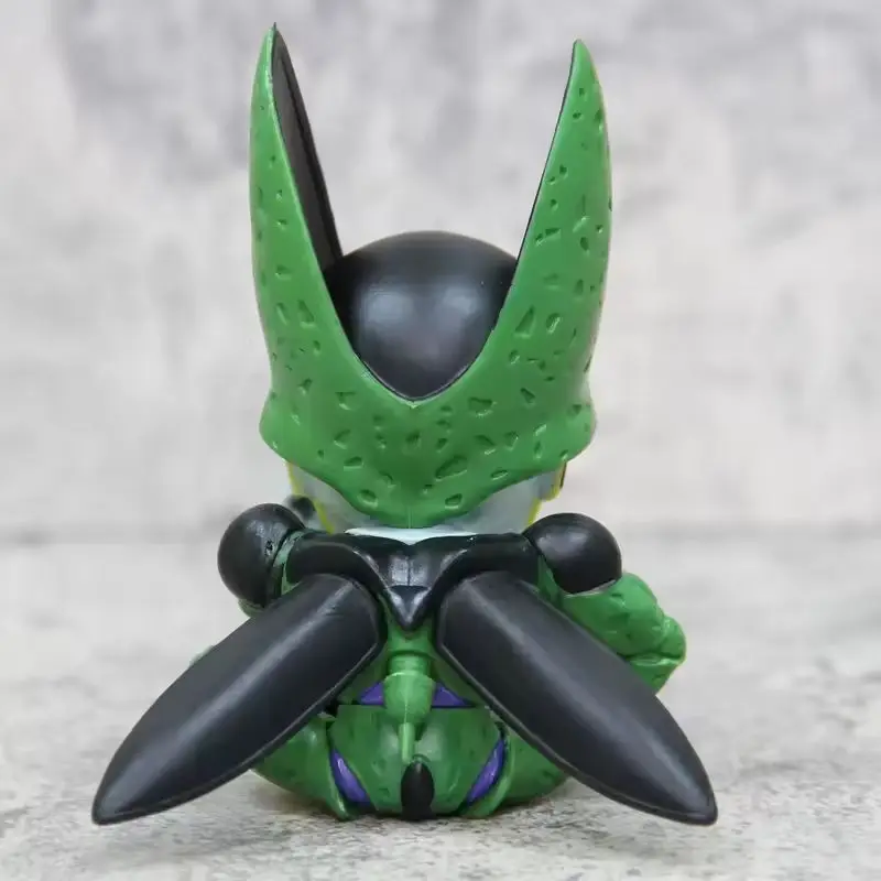 Anime Dragon Ball rysunek pionowy środkowy palec 12cm komórka ozdoba na biurko pcv figurka model kolekcjonerski lalka zabawki prezentowe