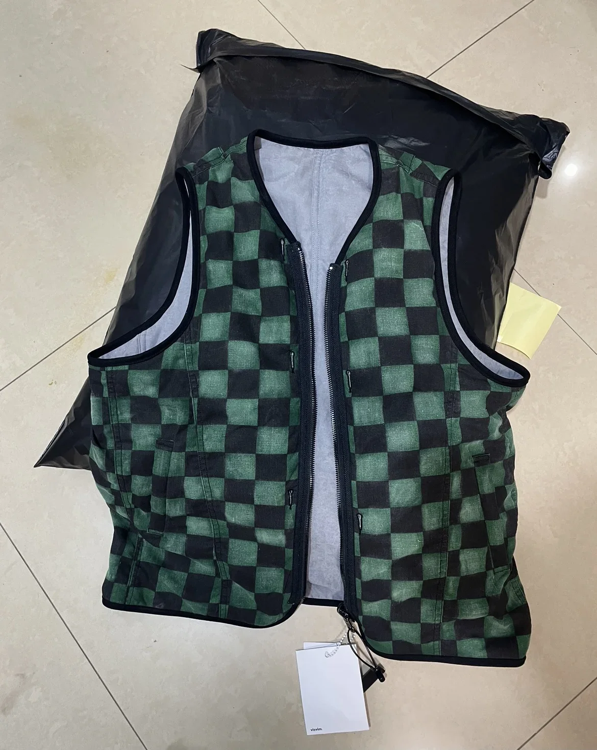 VISVIM WMV SPOT ICT IRIS LINER VEST سترة قطنية على الوجهين