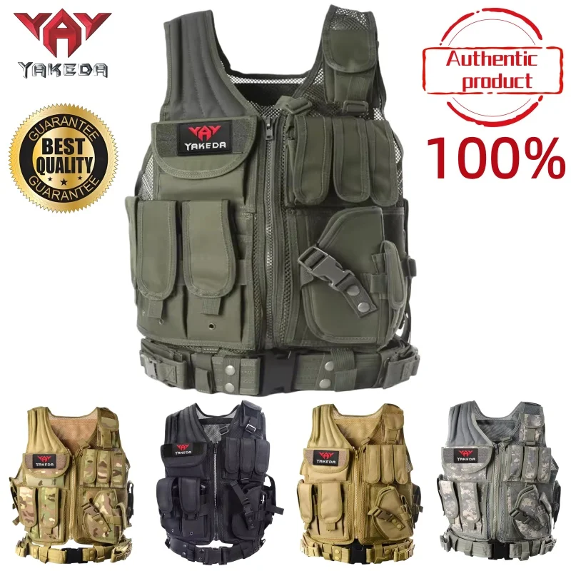 

Тактический жилет YAKEDA Moeller с регулировкой, тактический костюм, охотничий костюм, защитный костюм для активного отдыха, костюм для игр CS, тренировочный костюм, куртка