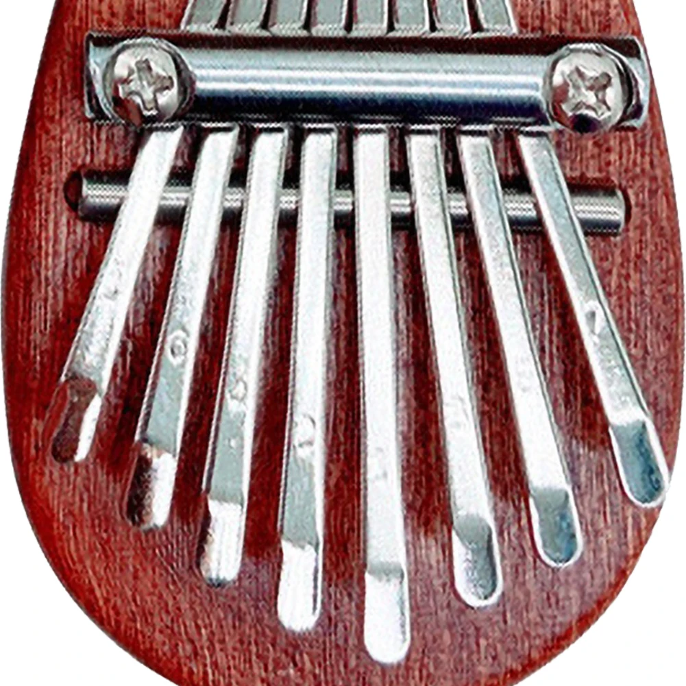 8 Keys Mini Kalimba Wooden Thumb Piano with Lanyard Musical Instrument Piano Music Lover Birthday Valentines Day Gifts - view 5