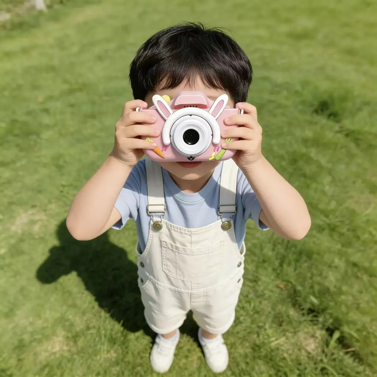 

2026 New Rabbit Cartoon Kids Camera HD Dual Lens Selfie Digital Camera Toy for Boys Girls Christmas Birthday Festival Gift