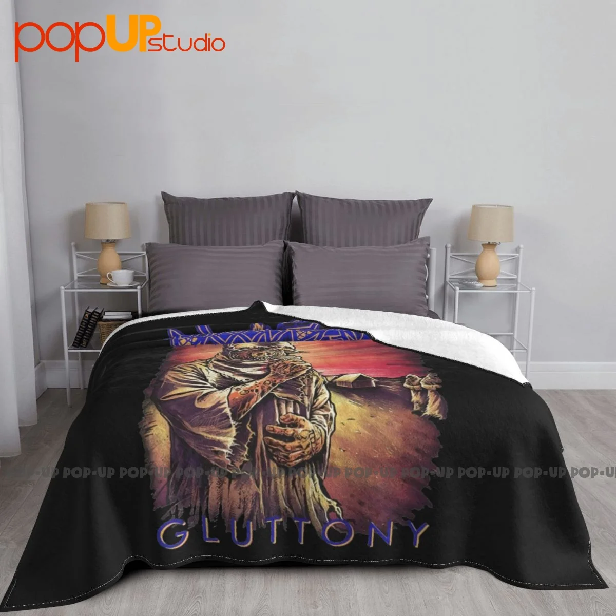 Bloodbath Gluttony Pull The Pork Ss Dismember Katatonia Blanket High Anti-Pilling Faux Fur Throw