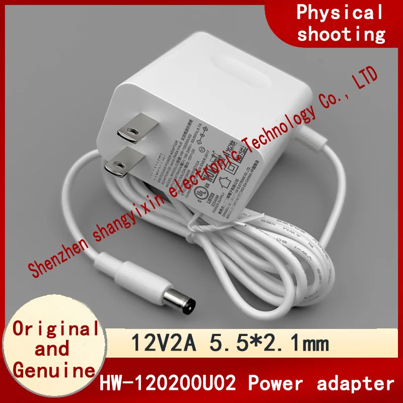 

Original Authentic HW-120200U02 12V2A Monitoring Fiber Catset-top box Routing power adapter DC5.5*2.1mm