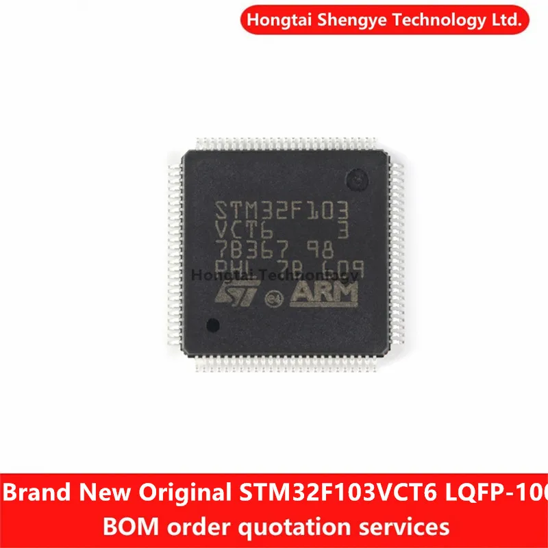 New Original STM32F103VCT6 LQFP-100 ARM Cortex-M3 32-bit Microcontroller MCU