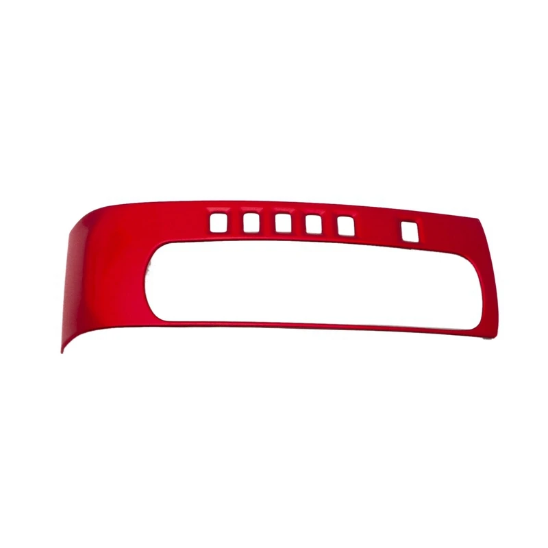 Red Interior Gear Shift Box Panel Cover Molding Trim For Honda Civic 2016-2021