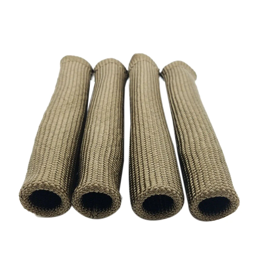 Reliable 8Pcs 2500° For Spark Plug Wire Boots Protector Sleeve Heat Shield Cover For LS1/LS2 Titanium