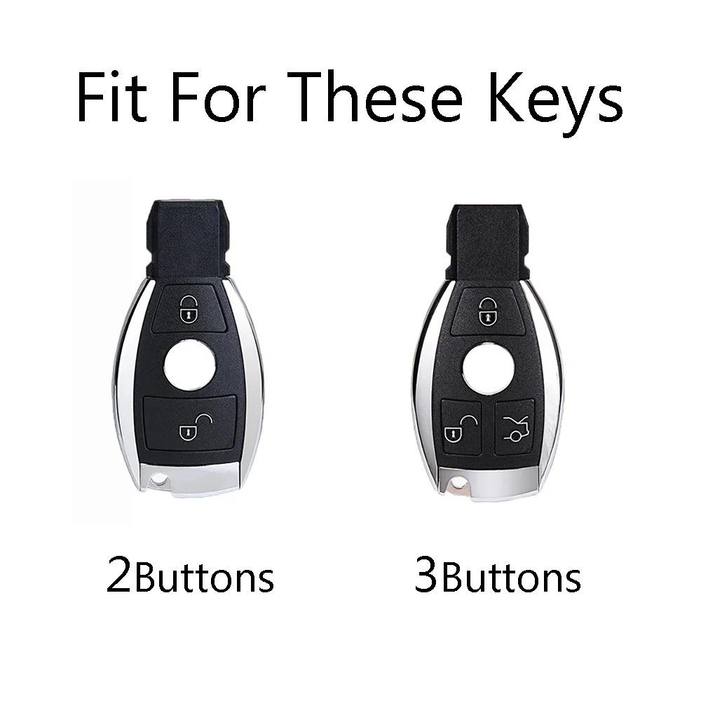 Graffiti Car Remote Key Case Cover Shell Fob For Mercedes Benz A C E S Class GLA CLA GLK GLC CLS W204 W463 W176 W251 W205 AMG
